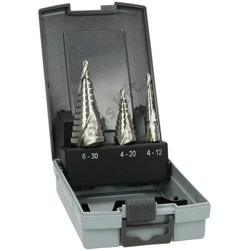 Hikoki lépcsős lemezfúró készlet 4-30mm 3 részes HSS-G