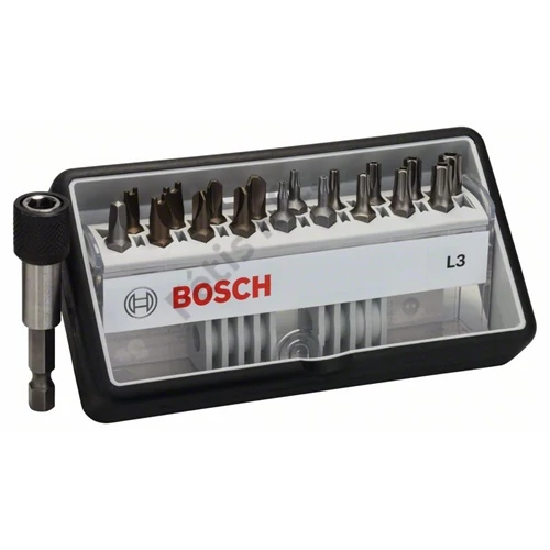 Bosch extra kemény Robust Line bit készlet, Ph/TW/SP 18 részes + bittartó