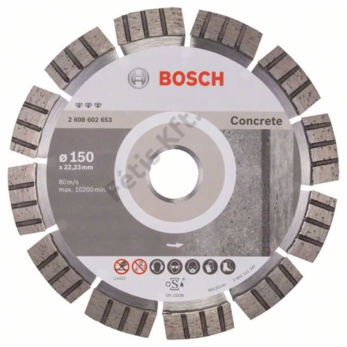 Bosch vágókorong, gyémánt 150x2.4x22.23 mm beton