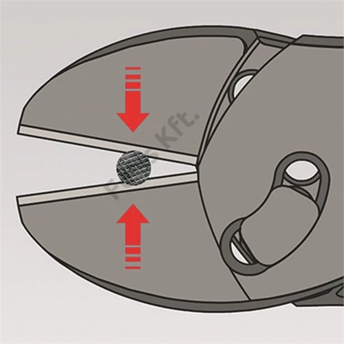 Knipex TwinForce nagy teljesítményű oldalcsípő fogó feketére foszfátozott 180 mm