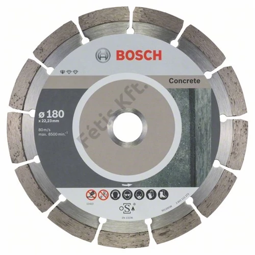 Bosch vágókorong, gyémánt 180x2.0x22.23 mm beton 10 db