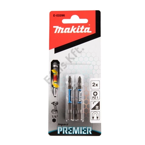 Makita impact PREMIER torziós csavarbehajtó bit PZ1 50mm 2db