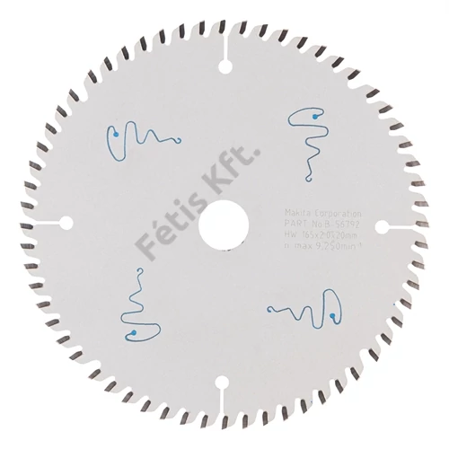 Makita merülő körfűrészlap 165x20mm Z60 MDF(TCG)