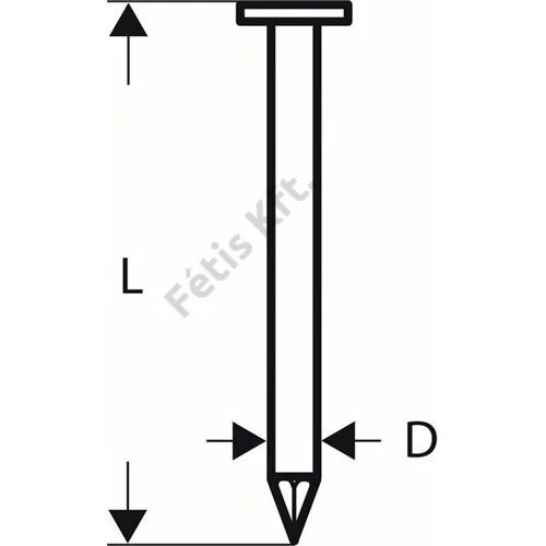 Bosch kerekfejű szalagszeg SN21RK 90, 2500 db  3.1x7.0x90 mm