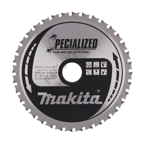 Makita Körfűrészlap fémre 185/30mm Z36