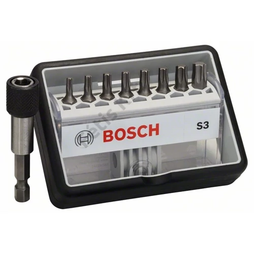 Bosch extra kemény Robust Line bit készlet, Torx 8 részes + bittartó