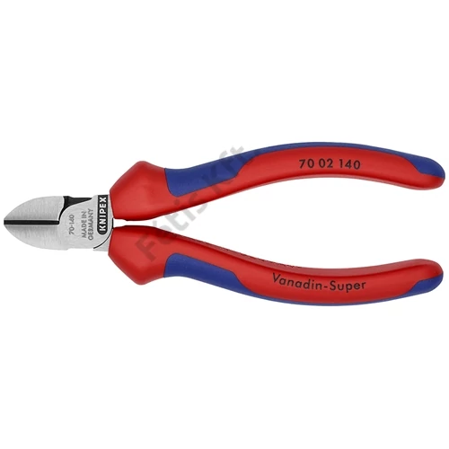 Knipex Oldalcsípőfogó feketére foszfátozott 140 mm