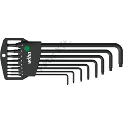 Wiha torxkulcs készlet Classic tartóban TORX gömbfejű 9 részes fekete oxidált (32394) (Format katalógus)
