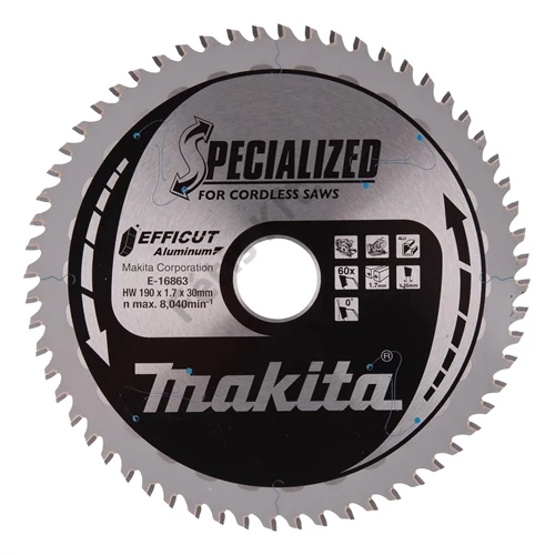 Makita EFFICUT körfűrészlap 190x30mm Z60 ALU