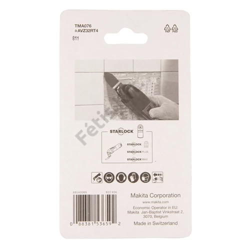 Makita TMA076 multi hegyes vágólap FA+FESTÉK+EPOXI  h:32mm,sz:50mm HM/SZEMCSE 40