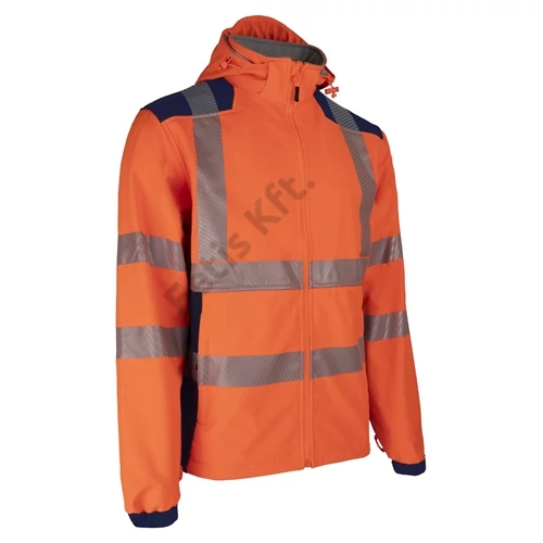 Coverguard Nebulo fluo Narancs/Sötétkék Softshell Kabát 2XL