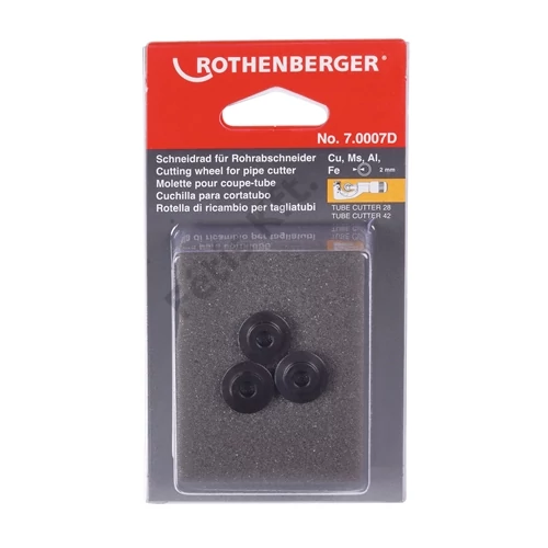 ROTHENBERGER Vágókerék ROTRAC 28/42 csővágóhoz, réz, alumínium, acél, 3 darab