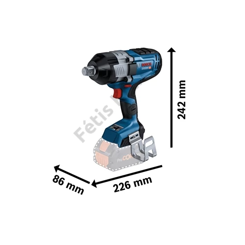 Bosch GDS 18V-1600 HC ütvecsavarozó 2x8.0Ah