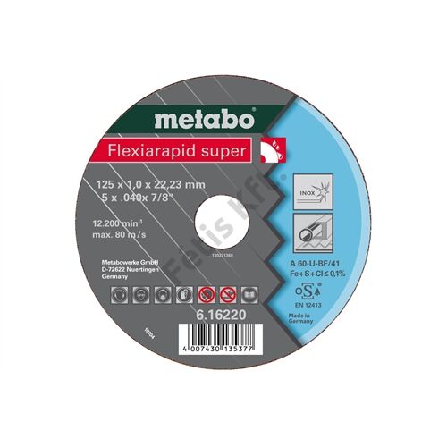 Metabo vágókorong Flexiarapid super 115x1.6x22.23 Inox, TF 41