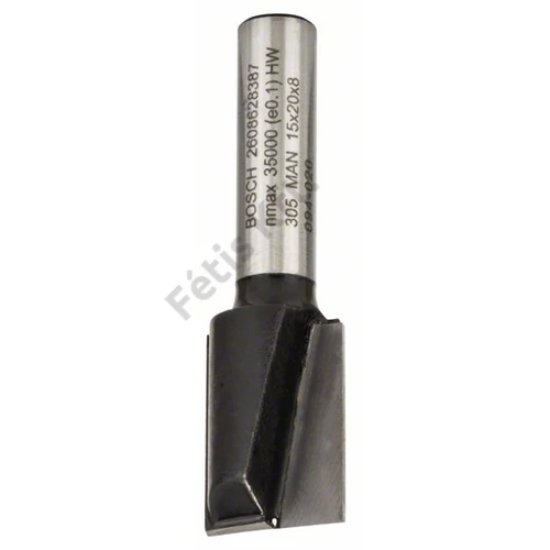 Bosch keményfém horonymaró (2 vágóél) 15x20 51 mm d:8 mm