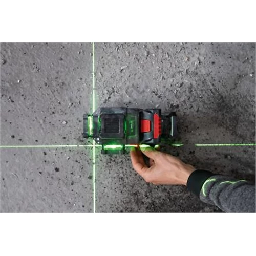 Bosch GLL 3-80 CG vonallézer BM1 fali tartóval L-Boxx-ban zöld