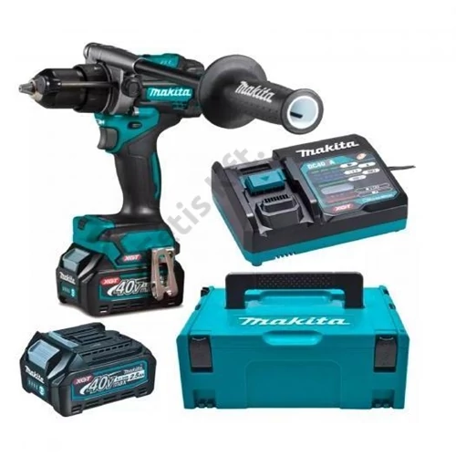 Makita DF001GD201 40Vmax XGT Li-Ion BL 140 Nm fúró-csavarbehajtó 2x2,0 Ah