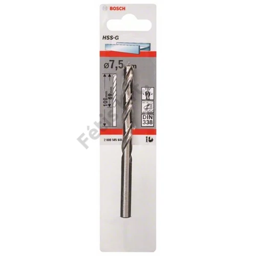 Bosch HSS-G csigafúró 7.5 mm