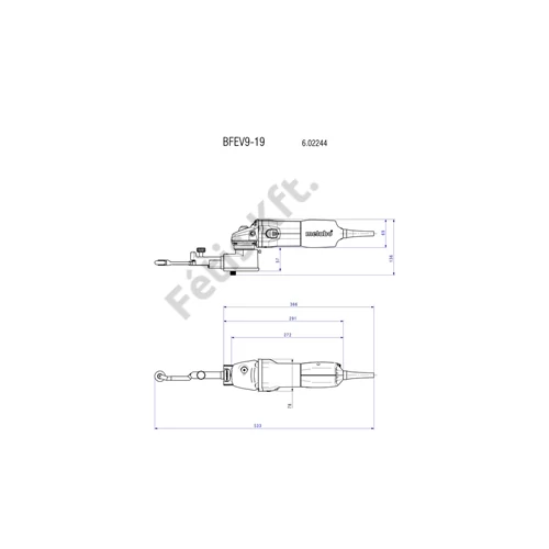 Metabo BFE 9-20 Set keskeny szalagcsiszoló készlet 950W 6-19x457mm
