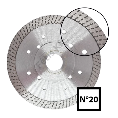 Abraboro gyémánttárcsa kerámiavágó 115x1.3x22.23 SONIC (NO.20)