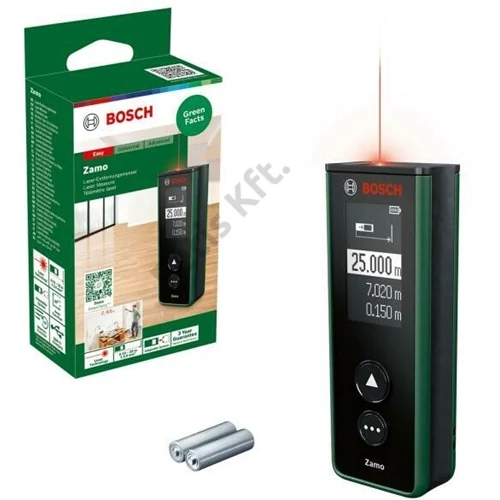 Bosch Zamo Digitális lézeres távolságmérő 635Nm, 0,15-25m