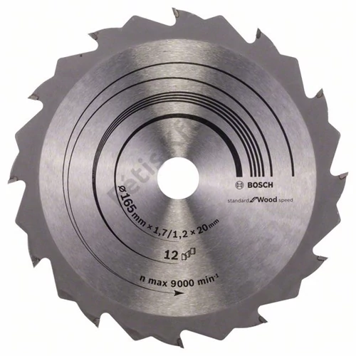 Bosch körfűrészlap 165x20/12 Speedline Wood