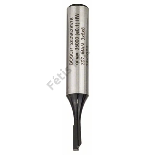 Bosch keményfém horonymaró (1 vágóél) 3 x8 51 mm d:8 mm