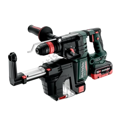 AJÁNDÉK akkuval Metabo KH 18 LTX BL 28 Q Set ISA akkus kombikalapács 18V 2x LiHD, töltő ASC 145 + Quick cseretokmány, porelszívás, metaBOX 185 XL