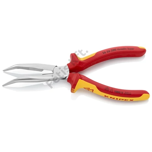 Knipex félgömbfejű fogó hajlított VDE 200mm
