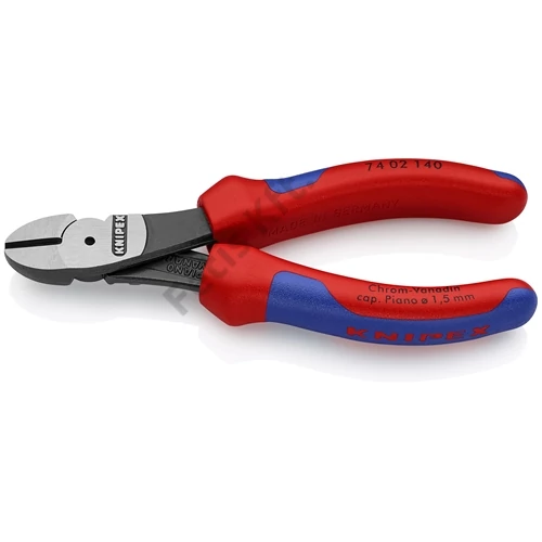 Knipex Erőkímélő oldalcsípő fogó feketére foszfátozott 140 mm