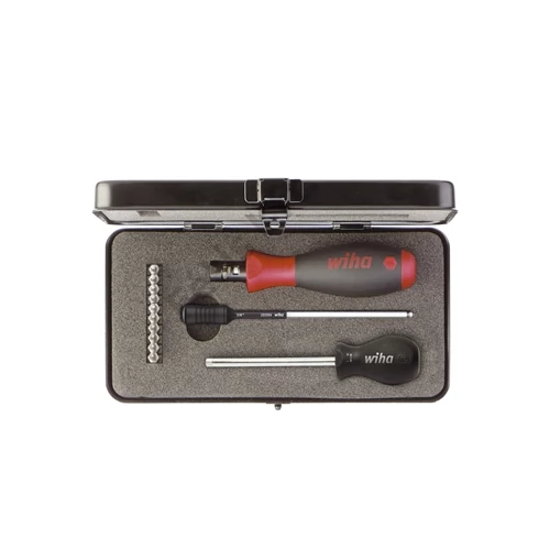 Wiha TorqueVario-S nyomaték csavarhúzó készlet 0,8-5,0 Nm TORX, TORX PLUS 14 részes, állítható nyomaték, dobozban (34614)