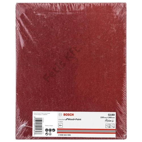 Bosch C420 SfWP csiszolópapír, 230X280 mm, 180-as szemcseméret
