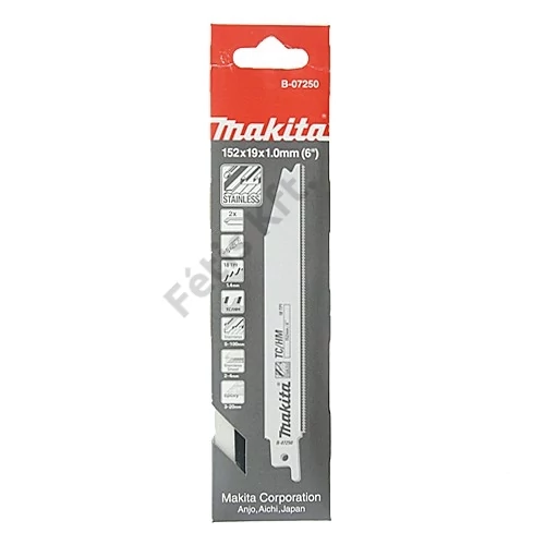 Makita orrfűrészlap fémre L152mm Z18 HM 2db