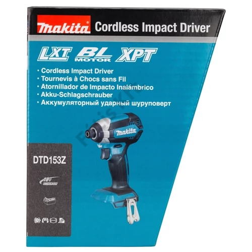 Makita DTD153Z 18V LXT Li-ion BL 170Nm ütvecsavarbehajtó 1/4 Z (alapgép - akku és töltő nélkül)