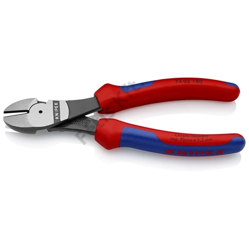 Knipex Erőkímélő oldalcsípő fogó feketére foszfátozott 180 mm