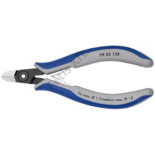Knipex Precíziós-elektronikai oldalcsípőfogó barnított 125 mm