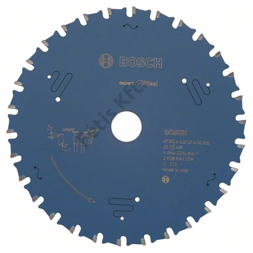 Bosch körfűrészlap 160x20/30 Expert for Steel