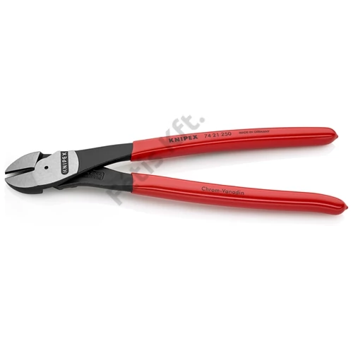 Knipex erőkímélő oldalcsípő fogó feketére foszfátozott, mártott nyél 250 mm