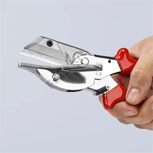 Knipex Sarokvágó olló műanyag- és gumiprofilokhoz krómozott 215 mm