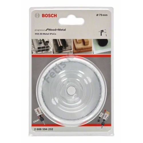 Bosch HSSE Co8 bimetál körkivágó 79x44mm Progressor for Wood&Metal