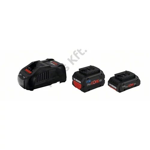 Bosch 1 x ProCORE 18V 4.0Ah + 1 x ProCORE 18V 5.5Ah akkumulátor + GAL 1880 CV gyorstöltő