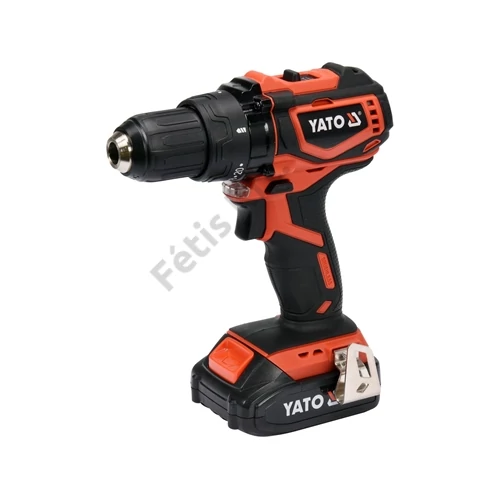 YATO Akkus fúrócsavarozó 18 V Li-ion szénkefe nélküli motor (1 x 2.0 Ah akku és töltő) (YT-82794)