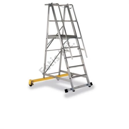 Zarges ZAP Safemaster Plus gurulós dobogós összecsukható raktári létra 1x10 (Z600)