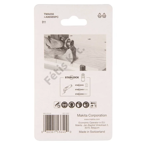 Makita TMA056 multi vágólap KEMÉNY FA 14TP h:65mm,sz:40mm HCS