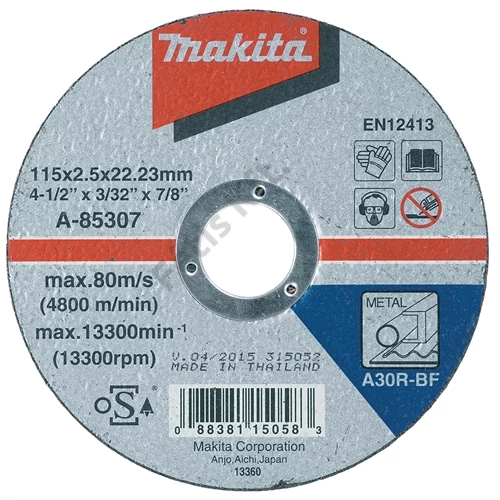 Makita vágókorong acél 115x2.5mm
