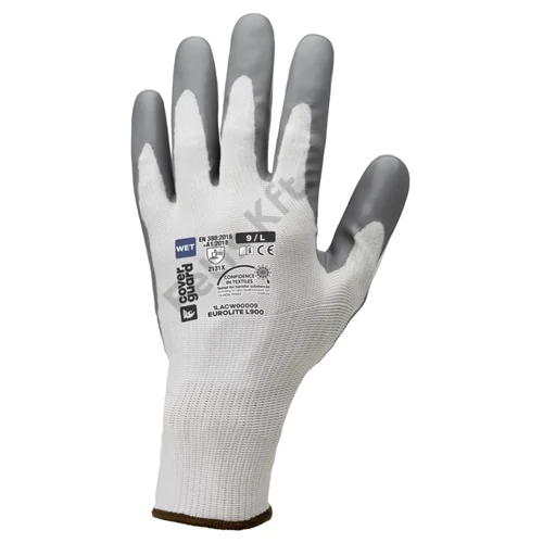 EUROLITE L900 fehér/szürke latex környezetbarát kesztyű 10