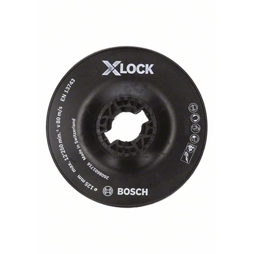 Bosch gumitányér X-Lock 125mm kemény (<P50)