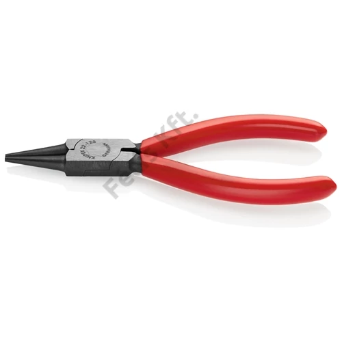 Knipex kerekcsőrű fogó feketére foszfátozott, mártott nyél 125 mm