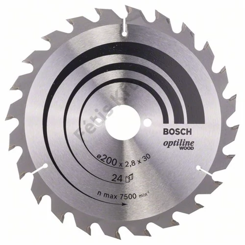 Bosch körfűrészlap 200x30/24 Optiline Wood