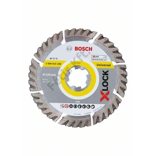 Bosch vágókorong, gyémánt 125x1.6 X-Lock beton